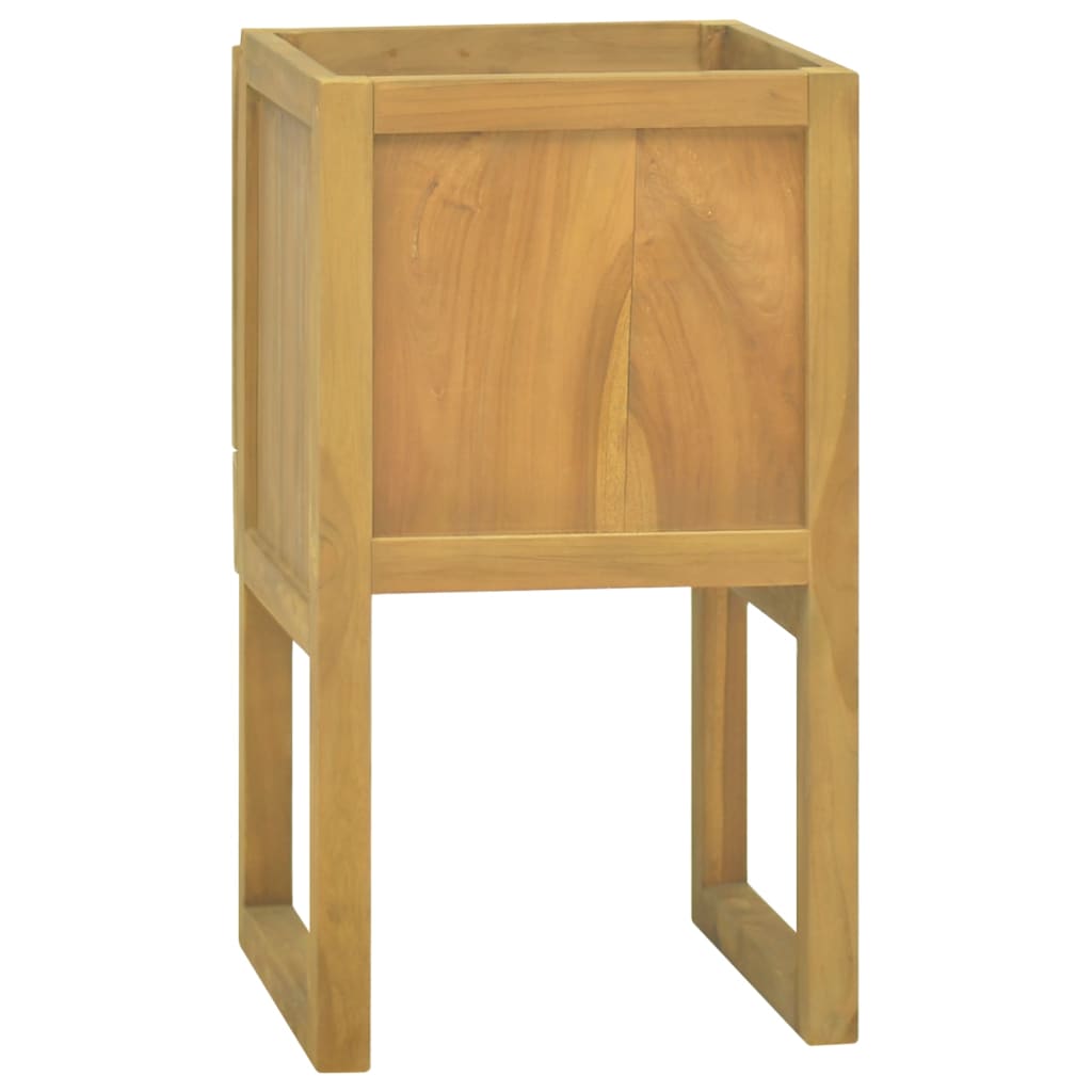 vidaXL Bathroom Cabinet Vanity Unit with Storage for Entryway Solid Wood Teak-18