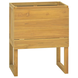 vidaXL Bathroom Cabinet Vanity Unit with Storage for Entryway Solid Wood Teak-1