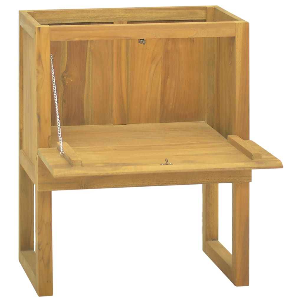 vidaXL Bathroom Cabinet Vanity Unit with Storage for Entryway Solid Wood Teak-7