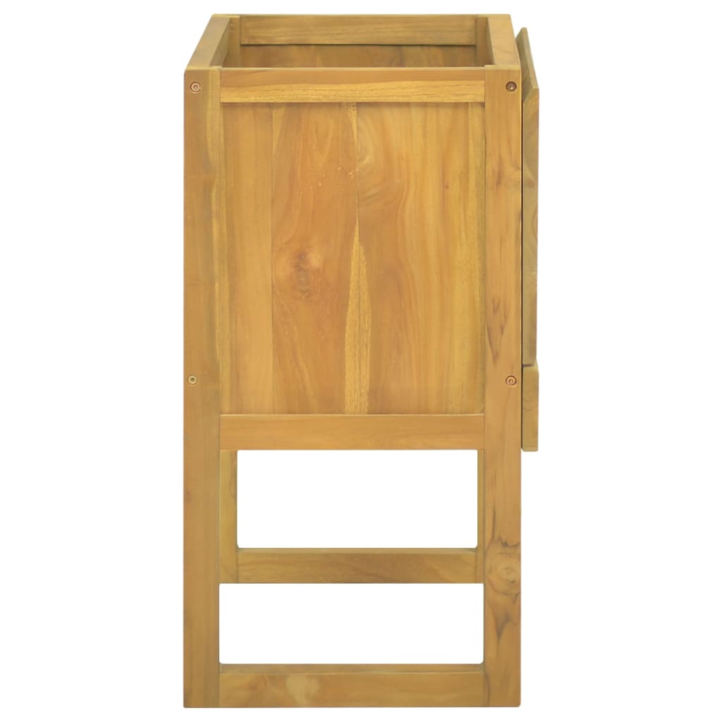 vidaXL Bathroom Cabinet Vanity Unit with Storage for Entryway Solid Wood Teak-13