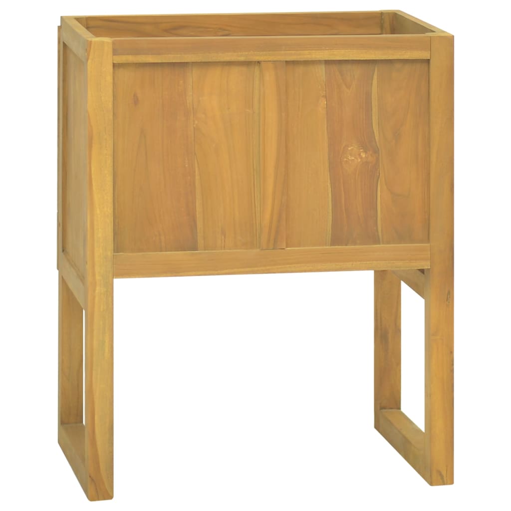 vidaXL Bathroom Cabinet Vanity Unit with Storage for Entryway Solid Wood Teak-16