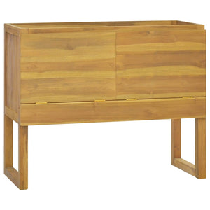 vidaXL Bathroom Cabinet Vanity Unit with Storage for Entryway Solid Wood Teak-27