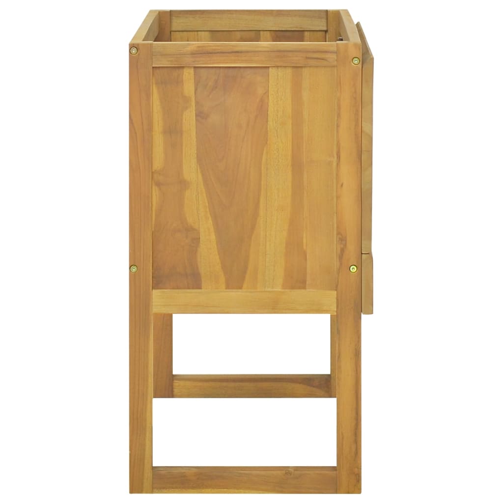 vidaXL Bathroom Cabinet Vanity Unit with Storage for Entryway Solid Wood Teak-11