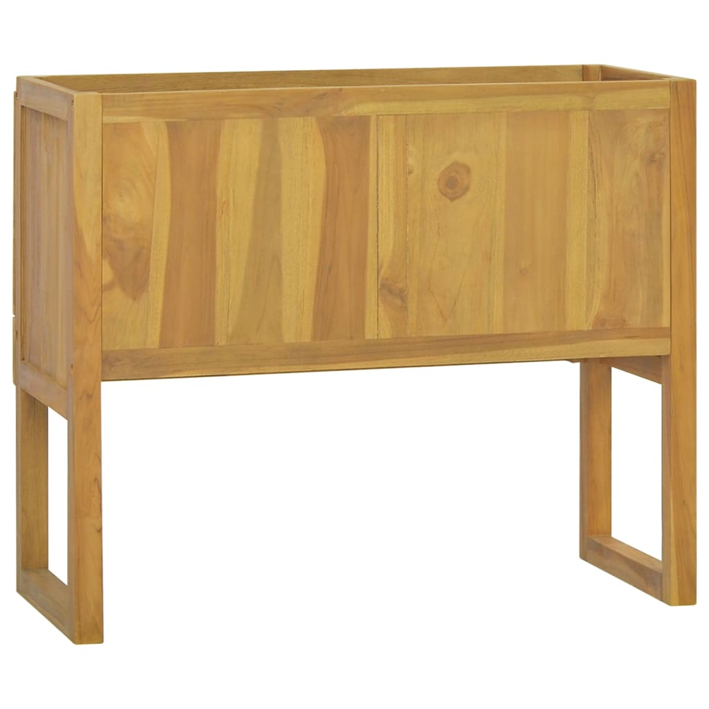 vidaXL Bathroom Cabinet Vanity Unit with Storage for Entryway Solid Wood Teak-14