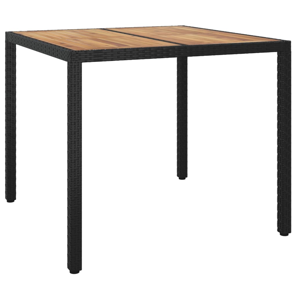 vidaXL Solid Wood Acacia Patio Table Desk Furniture Black/Gray Multi Sizes-28