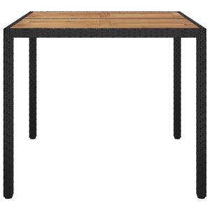 vidaXL Solid Wood Acacia Patio Table Desk Furniture Black/Gray Multi Sizes-7