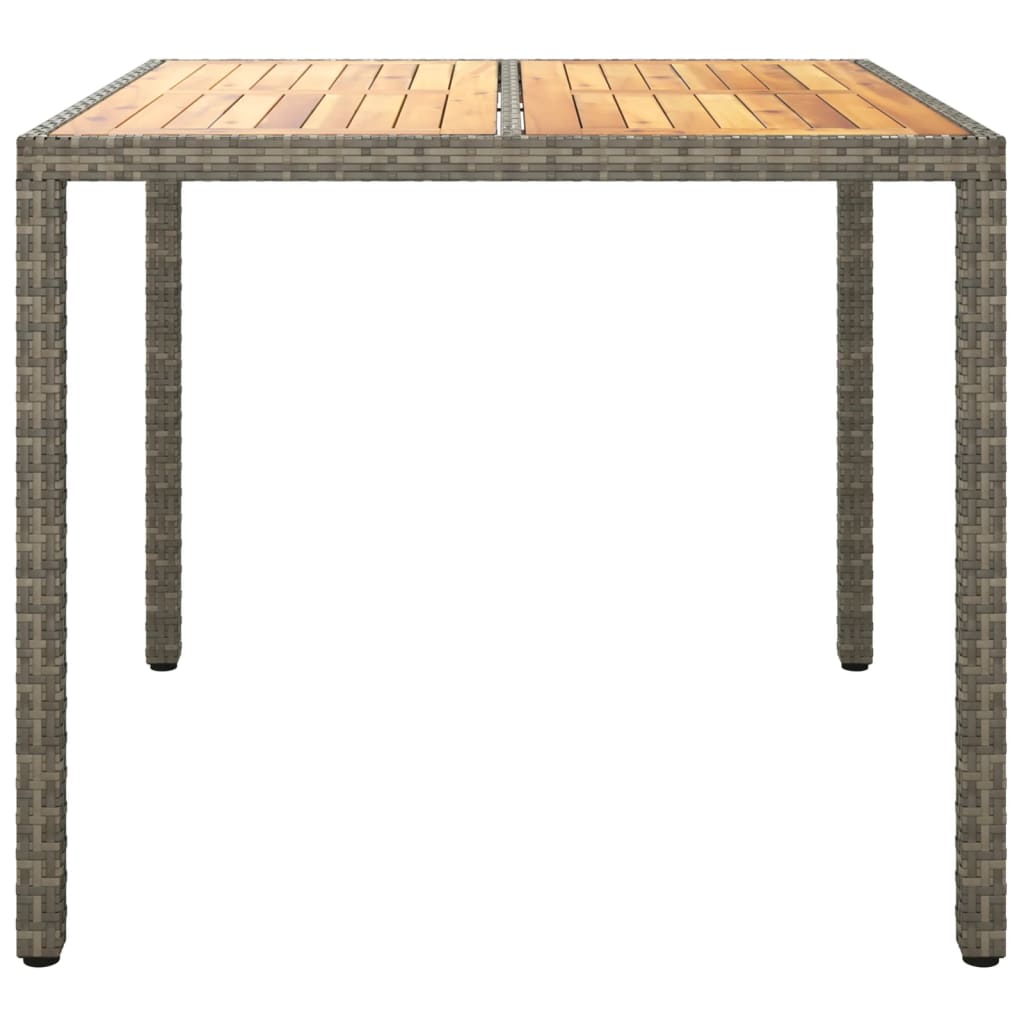 vidaXL Solid Wood Acacia Patio Table Desk Furniture Black/Gray Multi Sizes-13