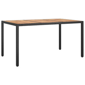 vidaXL Solid Wood Acacia Patio Table Desk Furniture Black/Gray Multi Sizes-0