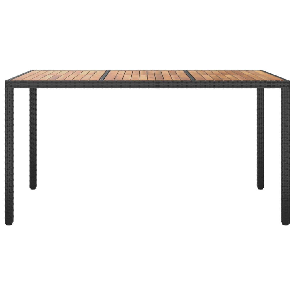 vidaXL Solid Wood Acacia Patio Table Desk Furniture Black/Gray Multi Sizes-16