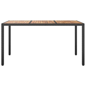 vidaXL Solid Wood Acacia Patio Table Desk Furniture Black/Gray Multi Sizes-16