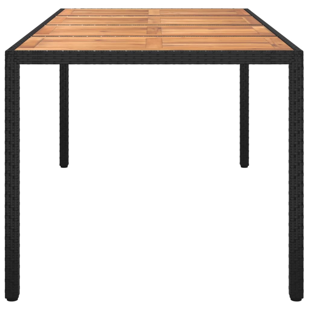 vidaXL Solid Wood Acacia Patio Table Desk Furniture Black/Gray Multi Sizes-14