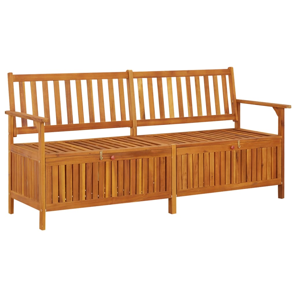 vidaXL Outdoor Storage Bench Deck Box for Patio Furniture Solid Wood Acacia-15