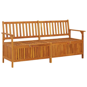 vidaXL Outdoor Storage Bench Deck Box for Patio Furniture Solid Wood Acacia-15