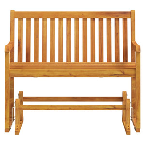 vidaXL Patio Swing Bench 43.3" Solid Acacia Wood-2