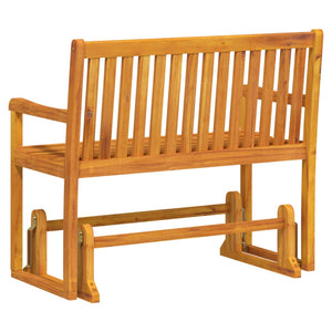 vidaXL Patio Swing Bench 43.3" Solid Acacia Wood-4