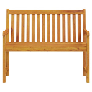 vidaXL Outdoor Patio Bench Garden Park Bench with Armrests Solid Wood Acacia-13