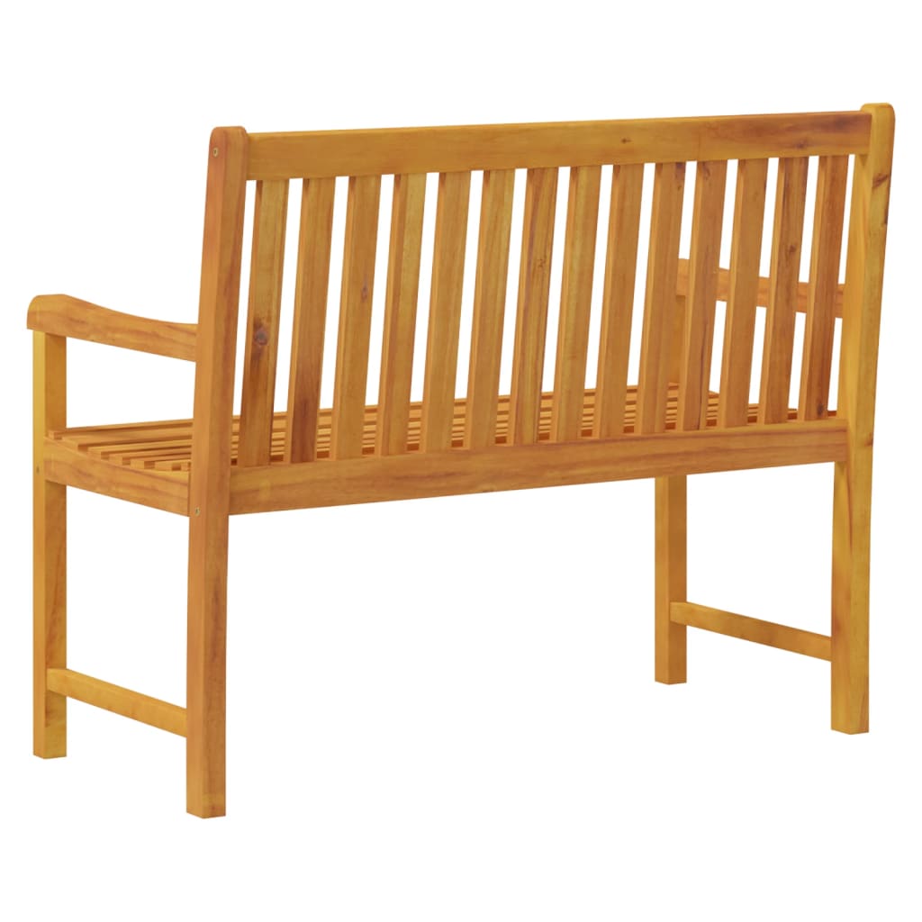 vidaXL Outdoor Patio Bench Garden Park Bench with Armrests Solid Wood Acacia-17