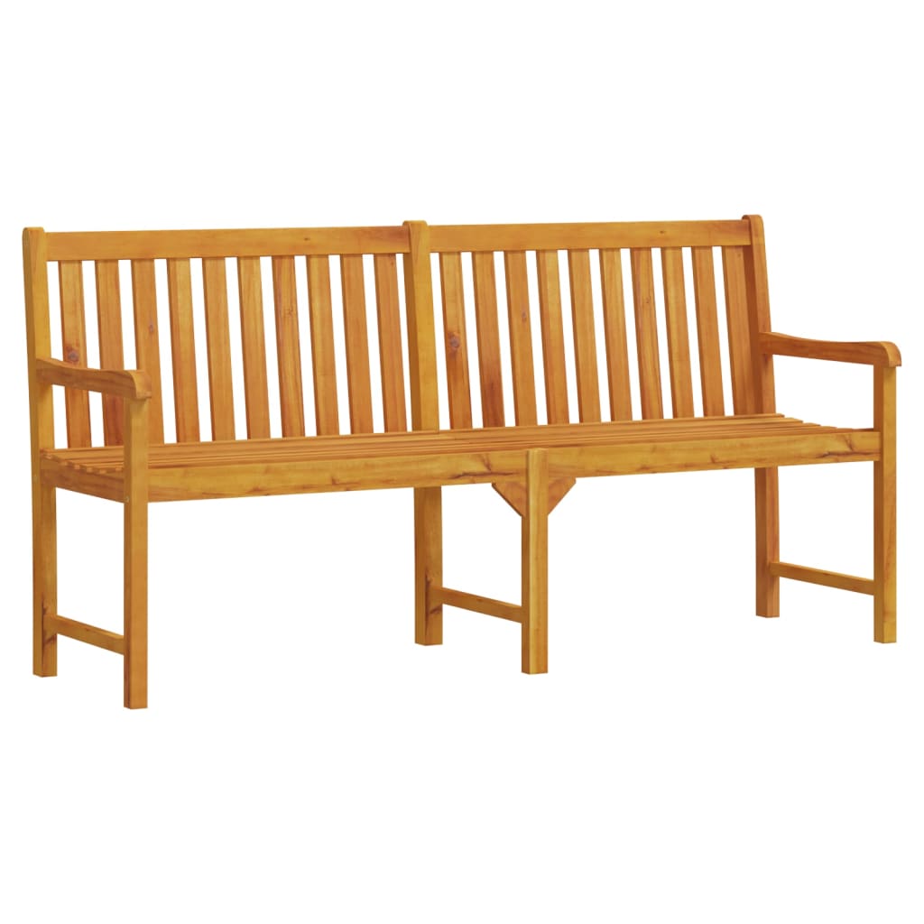 vidaXL Outdoor Patio Bench Garden Park Bench with Armrests Solid Wood Acacia-21