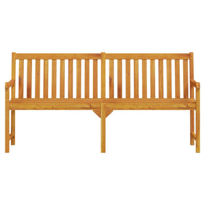 vidaXL Outdoor Patio Bench Garden Park Bench with Armrests Solid Wood Acacia-4