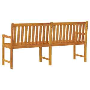 vidaXL Outdoor Patio Bench Garden Park Bench with Armrests Solid Wood Acacia-10