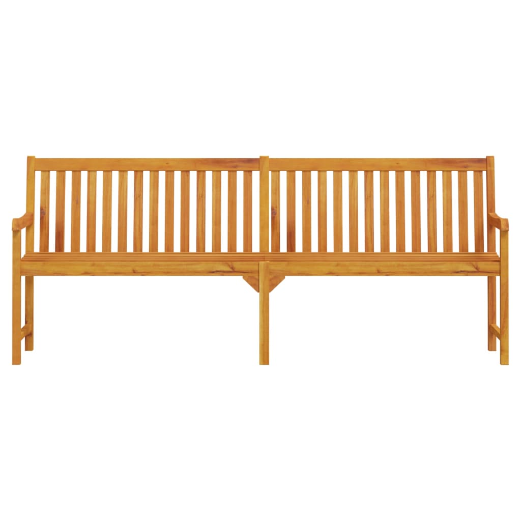 vidaXL Outdoor Patio Bench Garden Park Bench with Armrests Solid Wood Acacia-22