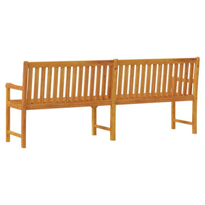 vidaXL Outdoor Patio Bench Garden Park Bench with Armrests Solid Wood Acacia-3