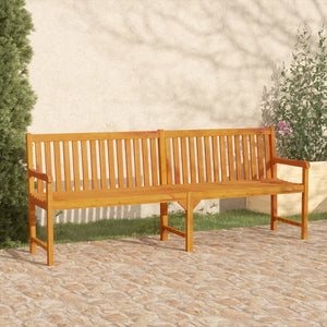 vidaXL Outdoor Patio Bench Garden Park Bench with Armrests Solid Wood Acacia-18
