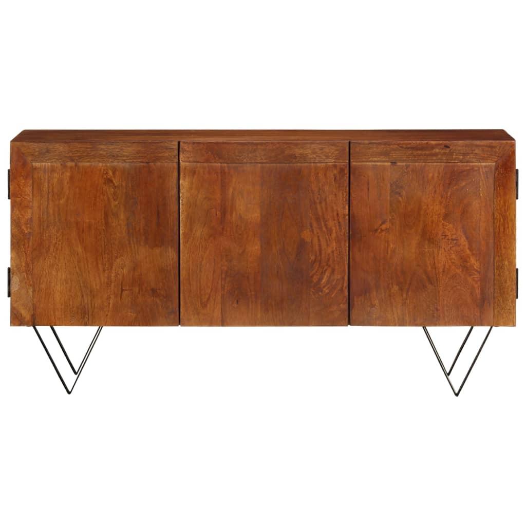 vidaXL Sideboard 43.3"x13.8"x22" Solid Wood Mango-0