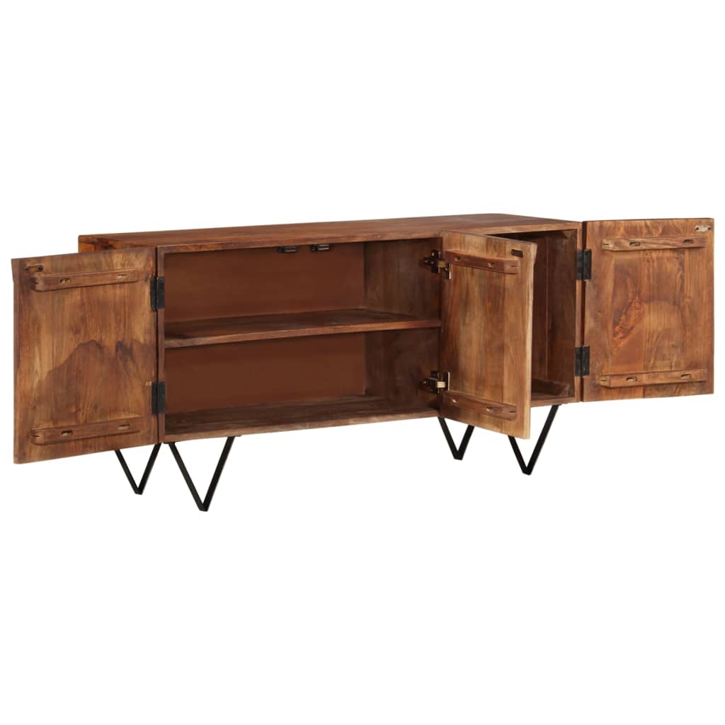 vidaXL Sideboard 43.3"x13.8"x22" Solid Wood Mango-1