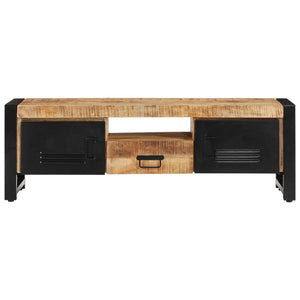 vidaXL TV Stand 47.2"x11.8"x15.7" Solid Wood Mango-1