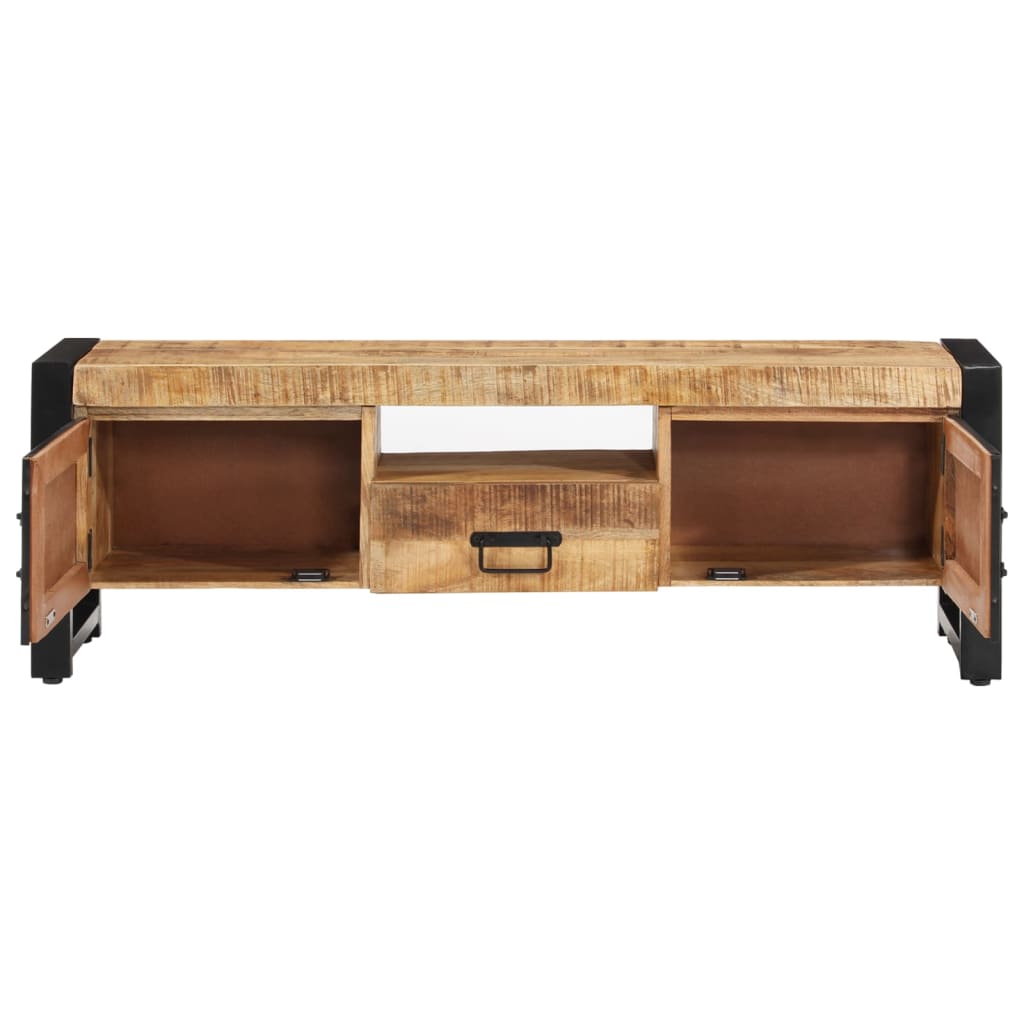 vidaXL TV Stand 47.2"x11.8"x15.7" Solid Wood Mango-3