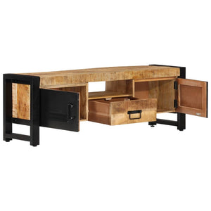 vidaXL TV Stand 47.2"x11.8"x15.7" Solid Wood Mango-4