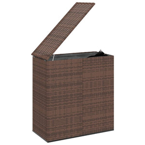 vidaXL Outdoor Storage Garden Patio Cushion Deck Box Chest Cabinet PE Rattan-22