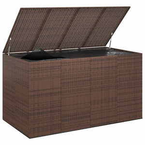 vidaXL Outdoor Storage Garden Patio Cushion Deck Box Chest Cabinet PE Rattan-5