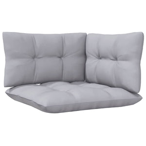 vidaXL Patio Corner Sofa with Gray Cushions Solid Pinewood-3