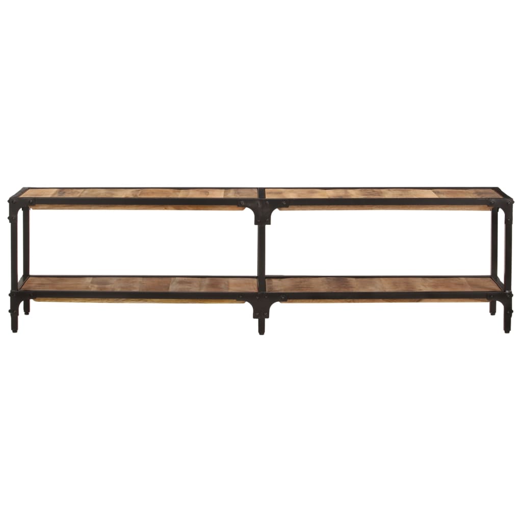 vidaXL TV Stand 59.1"x11.8"x16.1" Solid Wood Mango-1