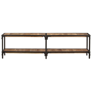 vidaXL TV Stand 59.1"x11.8"x16.1" Solid Wood Mango-1