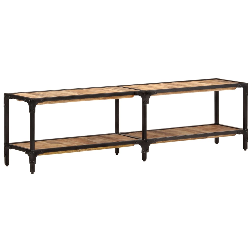 vidaXL TV Stand 59.1"x11.8"x16.1" Solid Wood Mango-7