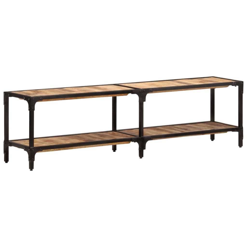 vidaXL TV Stand 59.1"x11.8"x16.1" Solid Wood Mango-8