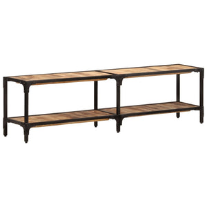 vidaXL TV Stand 59.1"x11.8"x16.1" Solid Wood Mango-8