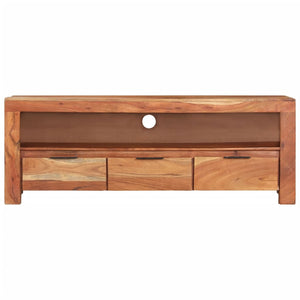 vidaXL TV Stand 43.3"x11.8"x15.7" Solid Wood Acacia-0