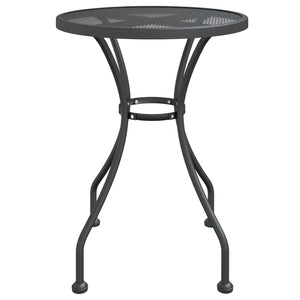 vidaXL Patio Table Expanded Metal Mesh Anthracite Ø 23.6"x28.3"/Ø 31.5"x28.3"-7