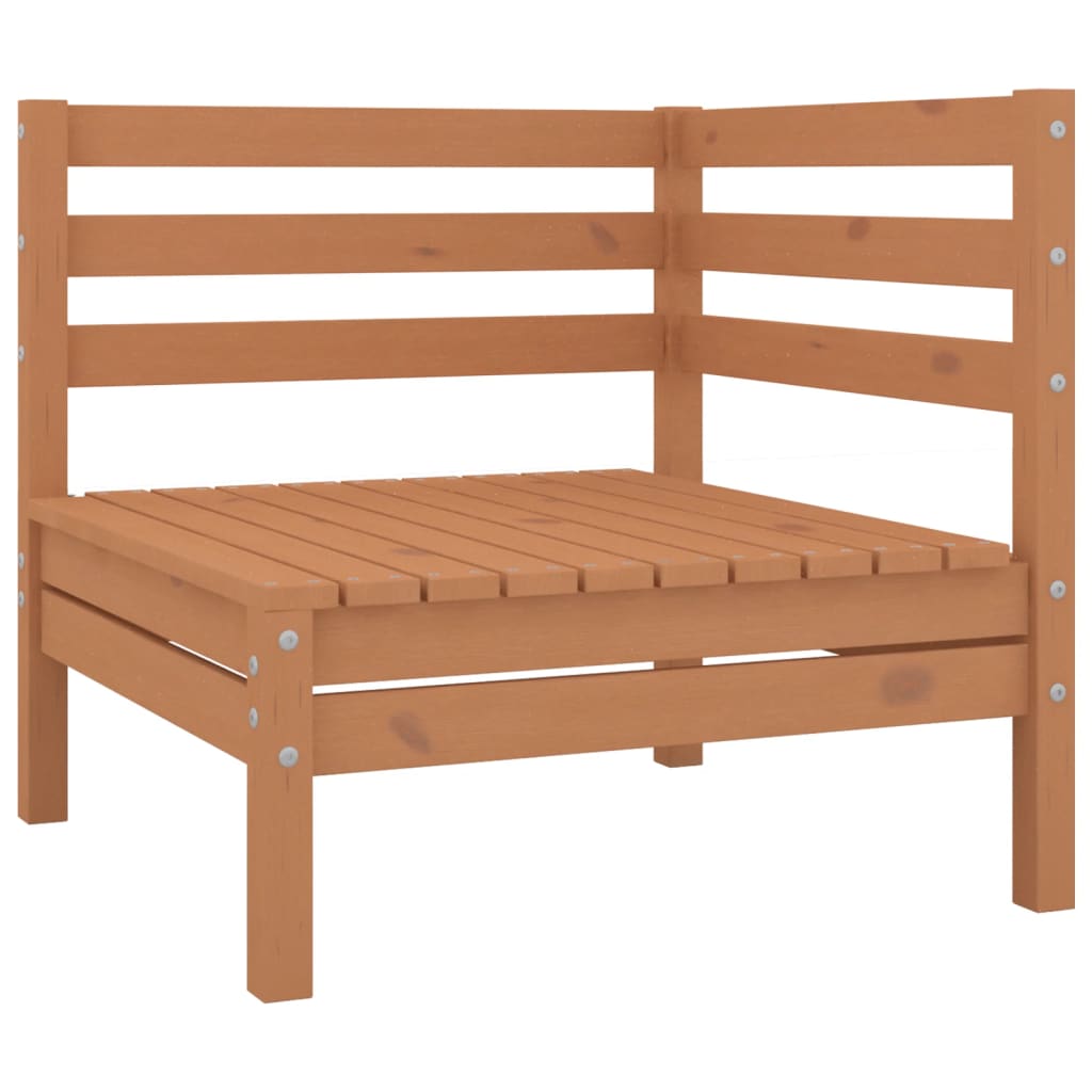 vidaXL Patio Furniture Set 8 Piece Garden Sectional Sofa Set Solid Wood Pine-22