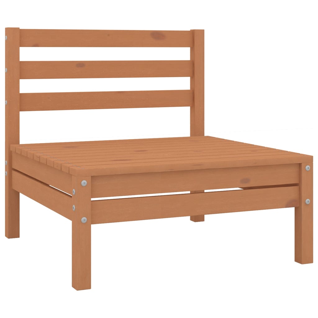vidaXL Patio Furniture Set 8 Piece Garden Sectional Sofa Set Solid Wood Pine-29