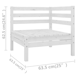 vidaXL Patio Furniture Set 8 Piece Garden Sectional Sofa Set Solid Wood Pine-22