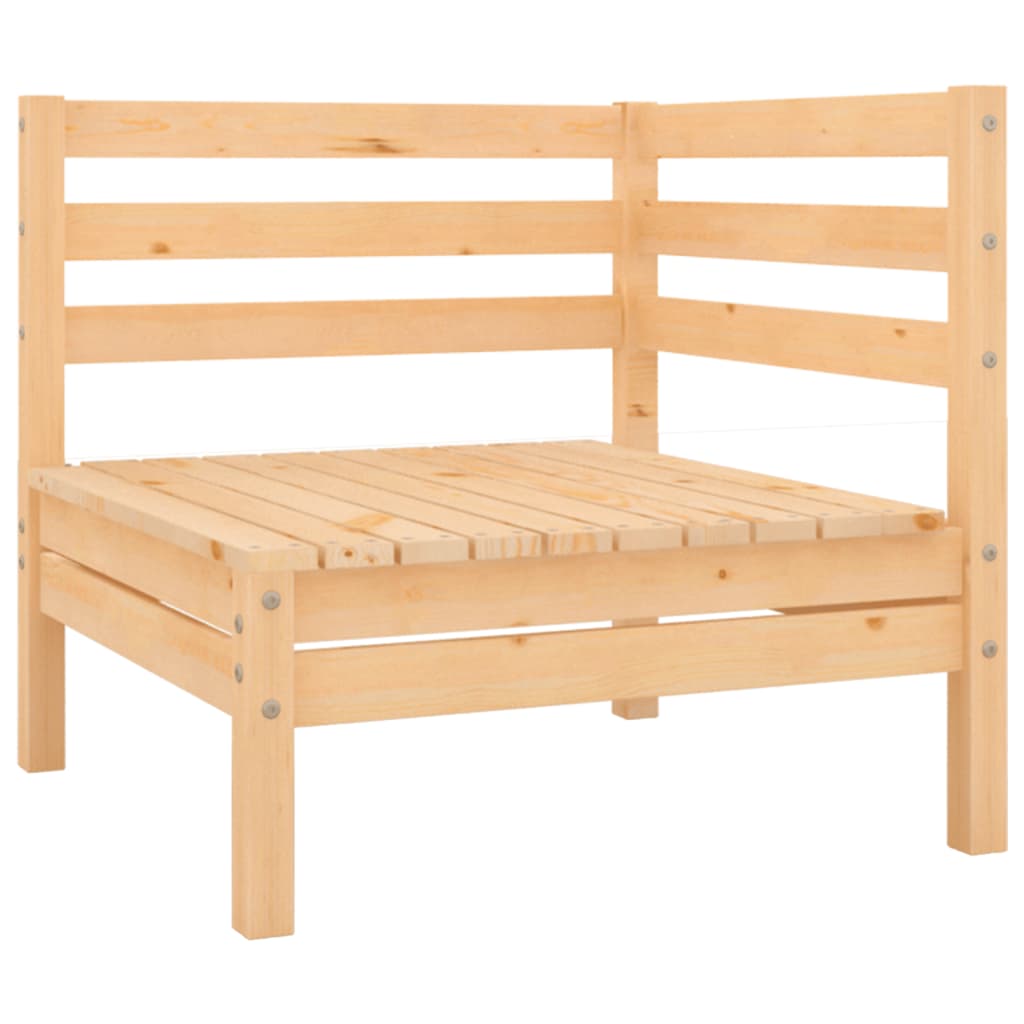 vidaXL Patio Furniture Set 6 Piece Garden Sectional Sofa Set Solid Wood Pine-22