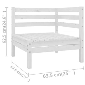 vidaXL Patio Furniture Set 6 Piece Garden Sectional Sofa Set Solid Wood Pine-3