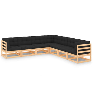vidaXL Patio Lounge Set Outdoor Sofas with Cushions Poly Rattan Dark Grey-0