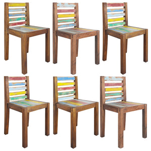 vidaXL Dining Chairs Accent Side Chair Reclaimed Wood Solid Reclaimed Wood-7