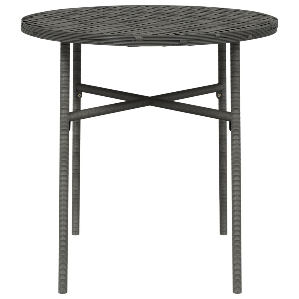 vidaXL Patio Table Outdoor Side Table for Garden Porch Balcony Poly Rattan-13